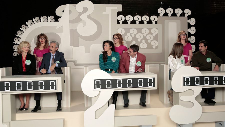 Mercedes y Antonio, en el plató del Un, dos, tres