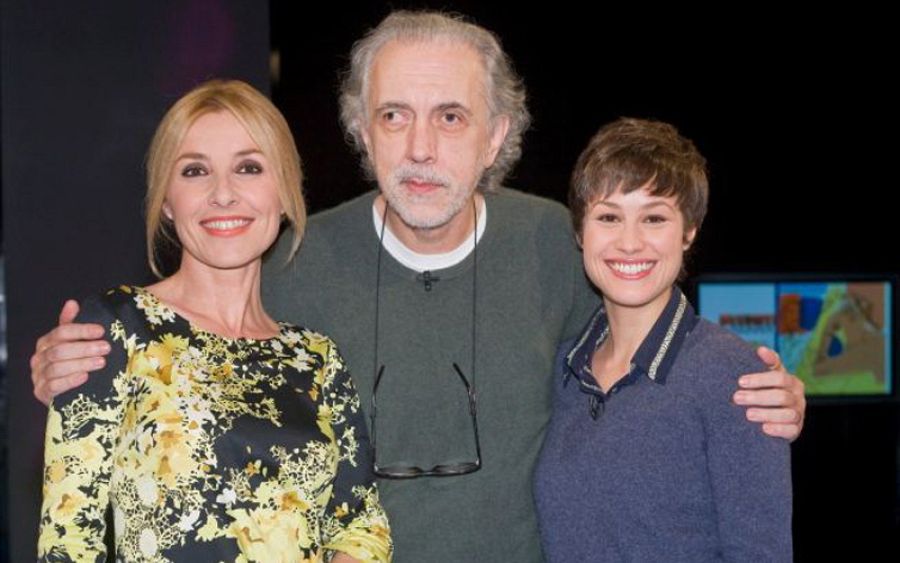 Fernando Trueba y Aida Folch con Cayetana Guillén Cuervo