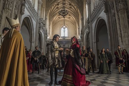 La boda de su hijo Felipe con María Tudor