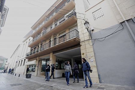 Vista del domicilio del expresidente de la Diputación de Valencia y del PP provincial Alfonso Rus