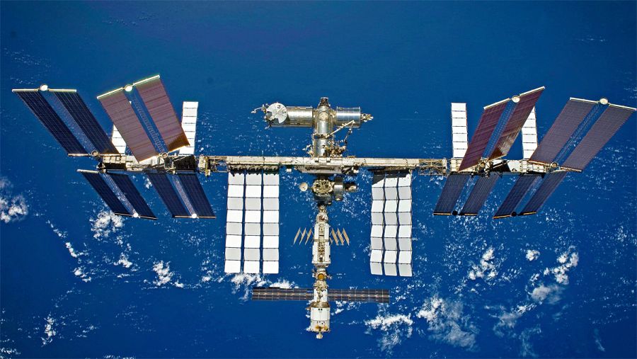 Vista de la Estación Espacial Internacional.