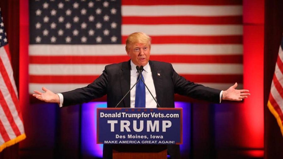 Donald Trump, durante el acto paralelo