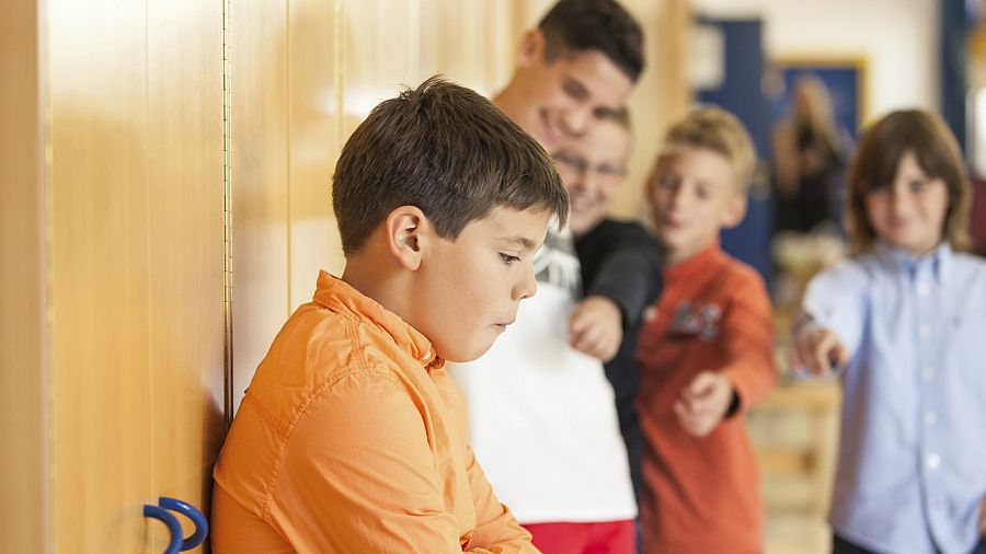 Un alumno sufriendo acoso escolar