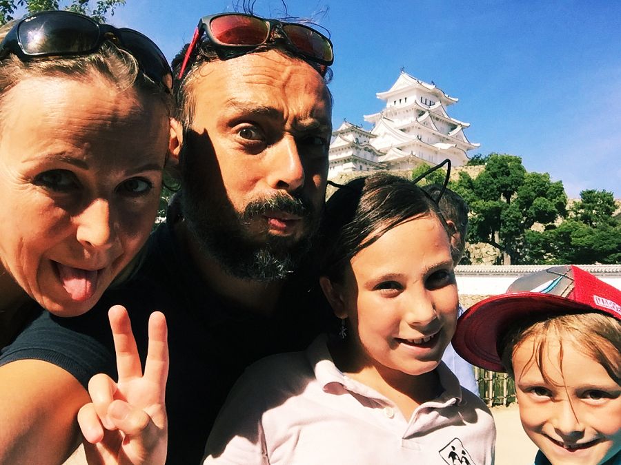 La familia en Himeji
