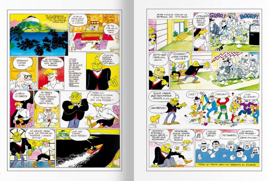 Páginas de la historieta inédita 'El terror gris'