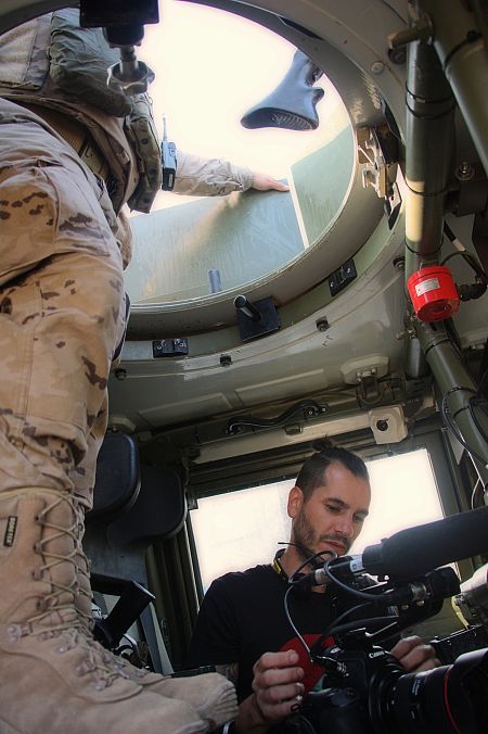 Las cámaras de 'FAS' han entrado en los vehículos blindados