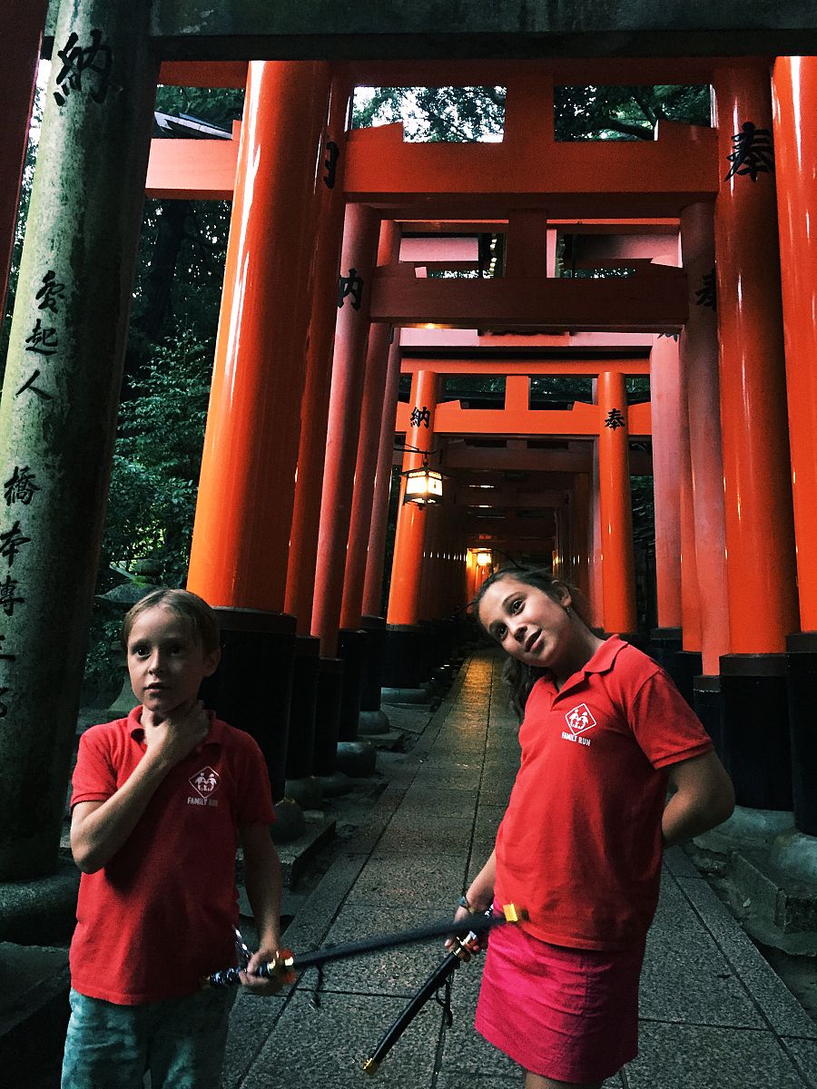 Mateo y Candela en Kioto