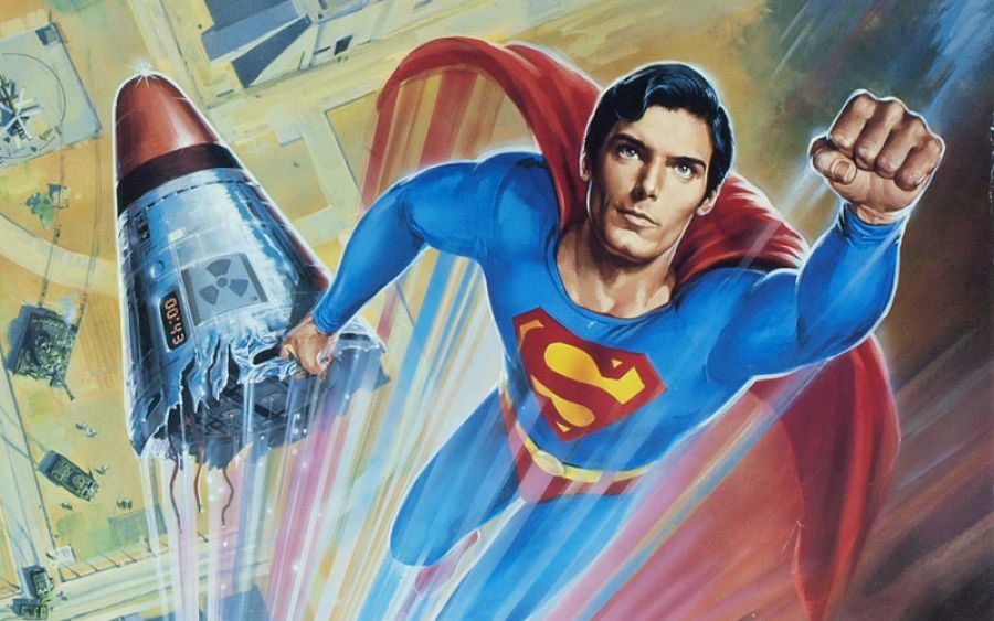 Fragmento del cartel de 'Superman IV: en busca de la paz'