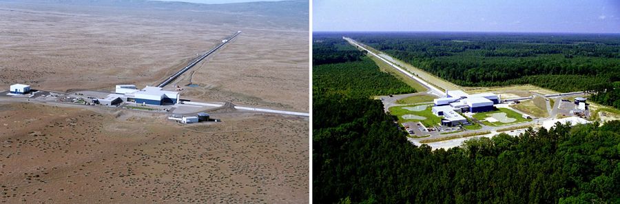 El proyecto estadounidense LIGO consta de dos observatorios: Livingston y Hanford.