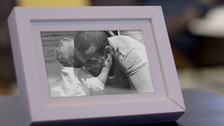 Junto a Daniel, su hermano pequeño