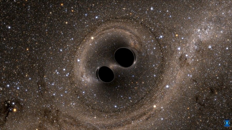 Ondas gravitacionales tras el choque de agujeros negros