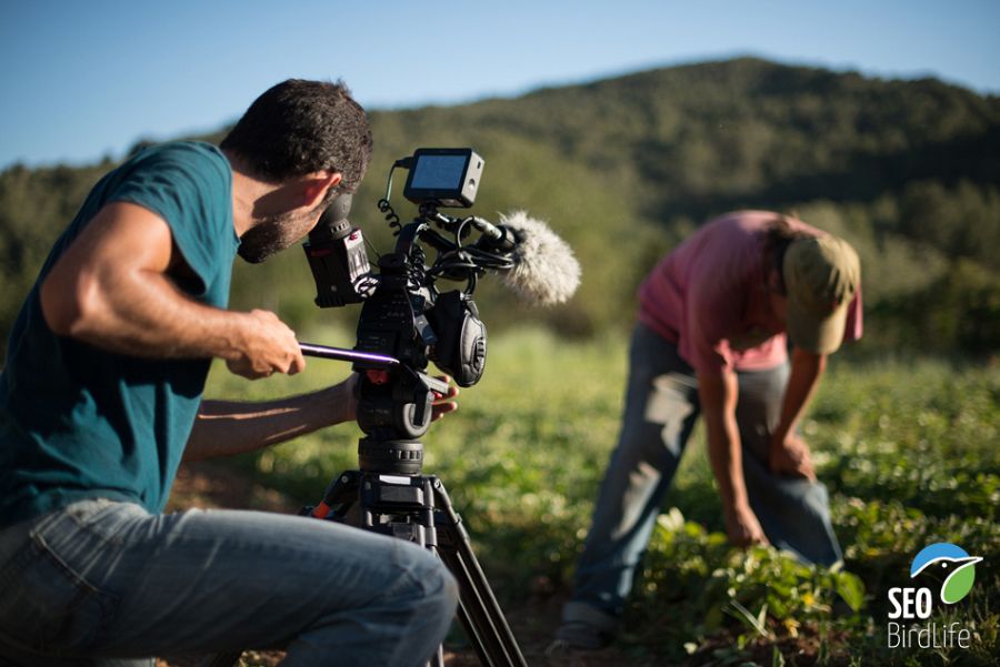 Durante la grabación de la serie sobre la 'Red Natura 2000'