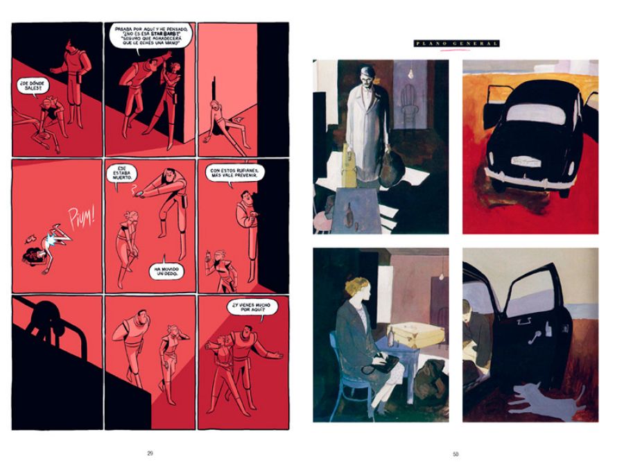 Páginas de Josep Busquet y Javi de Castro (Izda) y Raúl (Dcha)