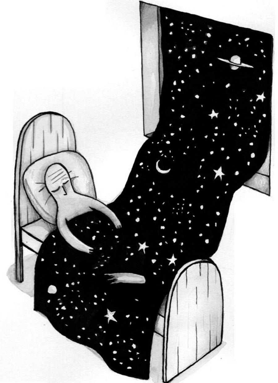 Uno de los 'Dibujos invisibles' de Troche