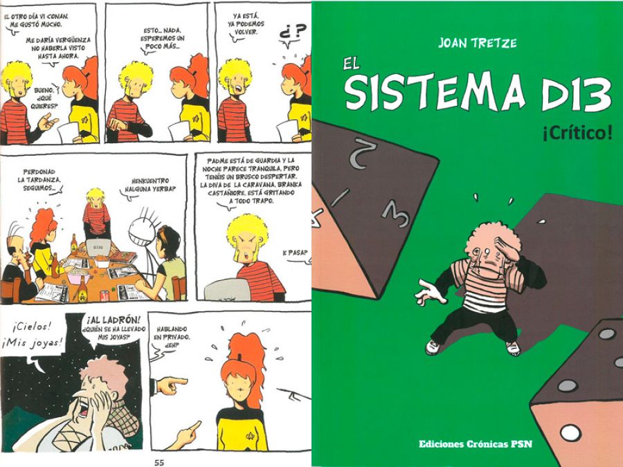 Página y portada de 'El sistema D13'
