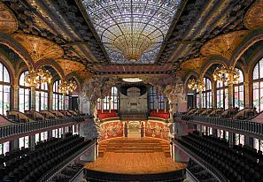 La gran sala del Palau de la Música