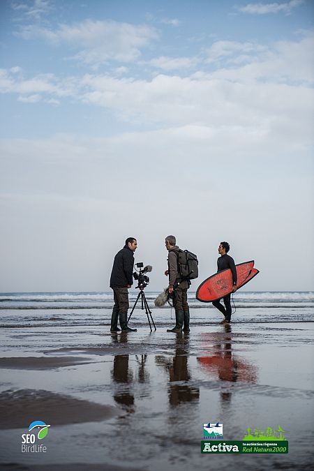 Rodando surf en Urdaibai