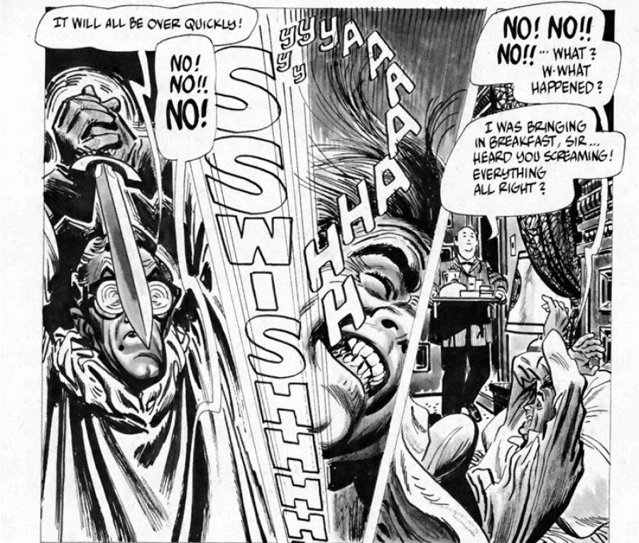 Viñetas de un cómic de Alex Toth