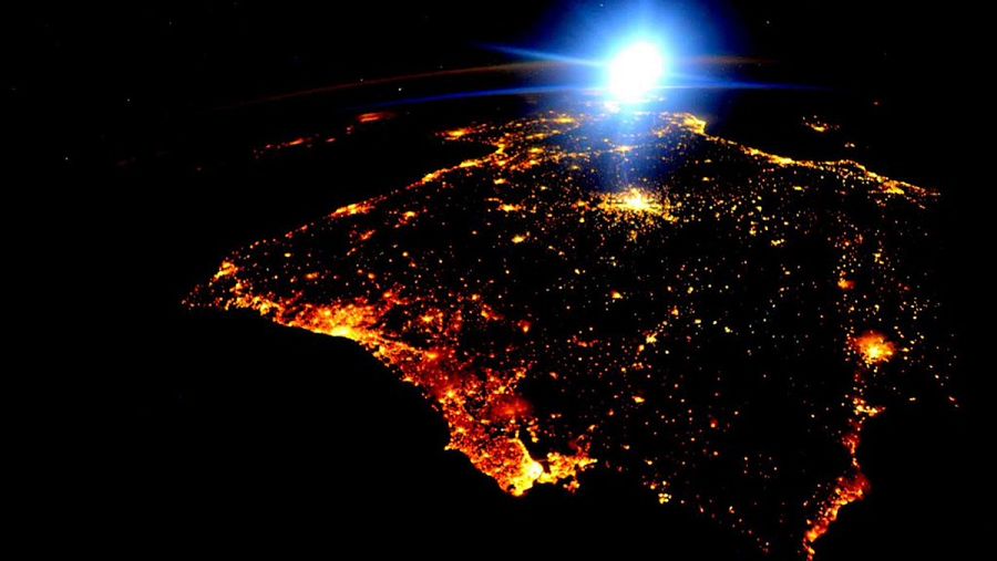 La Península Ibérica. (SCOTT KELLY)