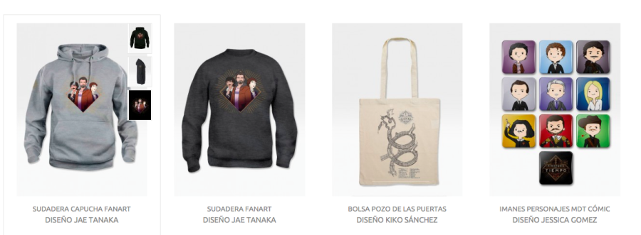 Algunos de los productos que podrás encontrar en la tienda MdT