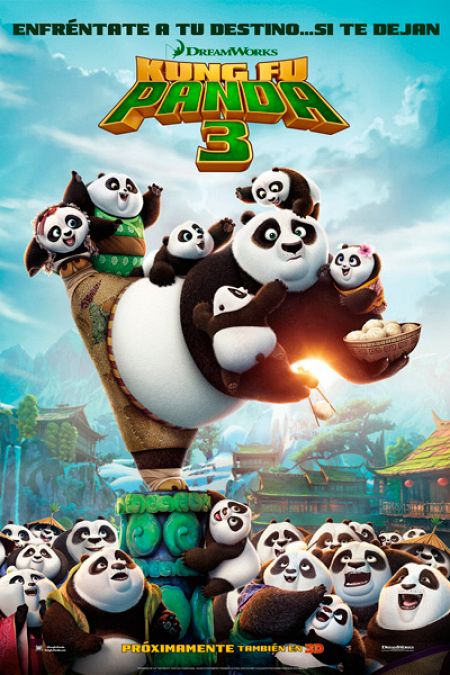 Póster español de 'Kung Fu Panda 3'