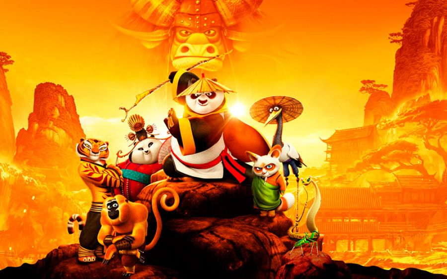 Los protagonistas de 'Kung Fu Panda 3'