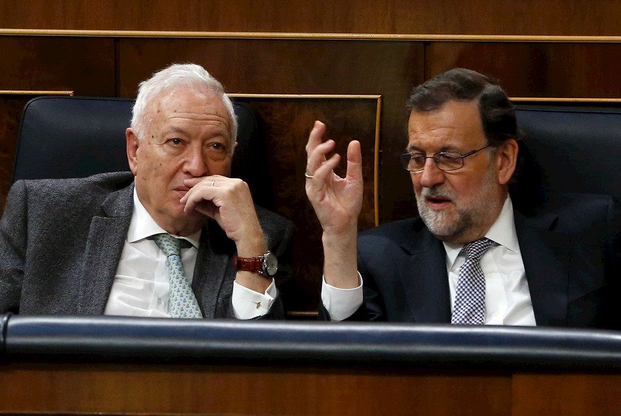 Mariano Rajoy (PP) durante el debate de investidura