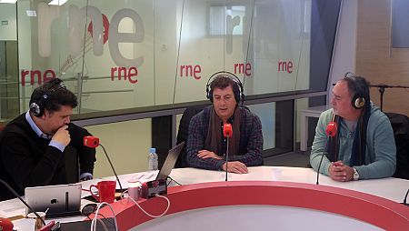 Horacio Tato Turano y Martín O'Connor, miembros de Les Luthiers, en 'Las mañanas de RNE'