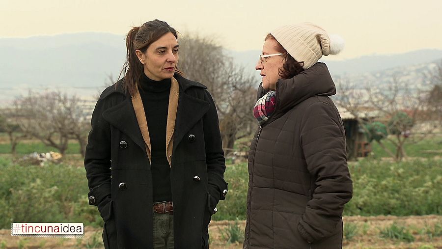Mireia Barba creadora de Espigoladors amb Montse Melià