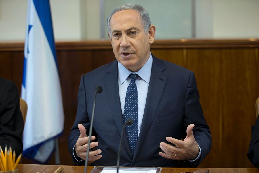 El primer ministro de Israel, Benjamin Netanyahu