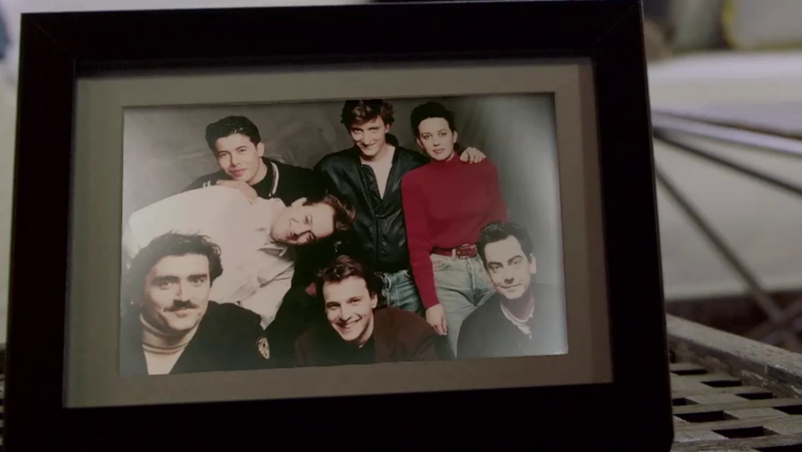 Con sus amigos de Hombres G