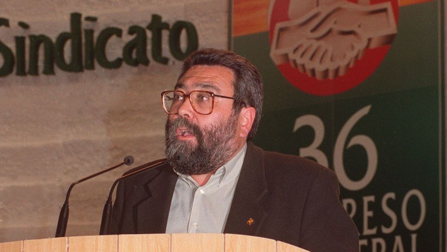 Cándido Méndez durante su intervención en el XXXVI Congreso Confederal de UGT en 1994