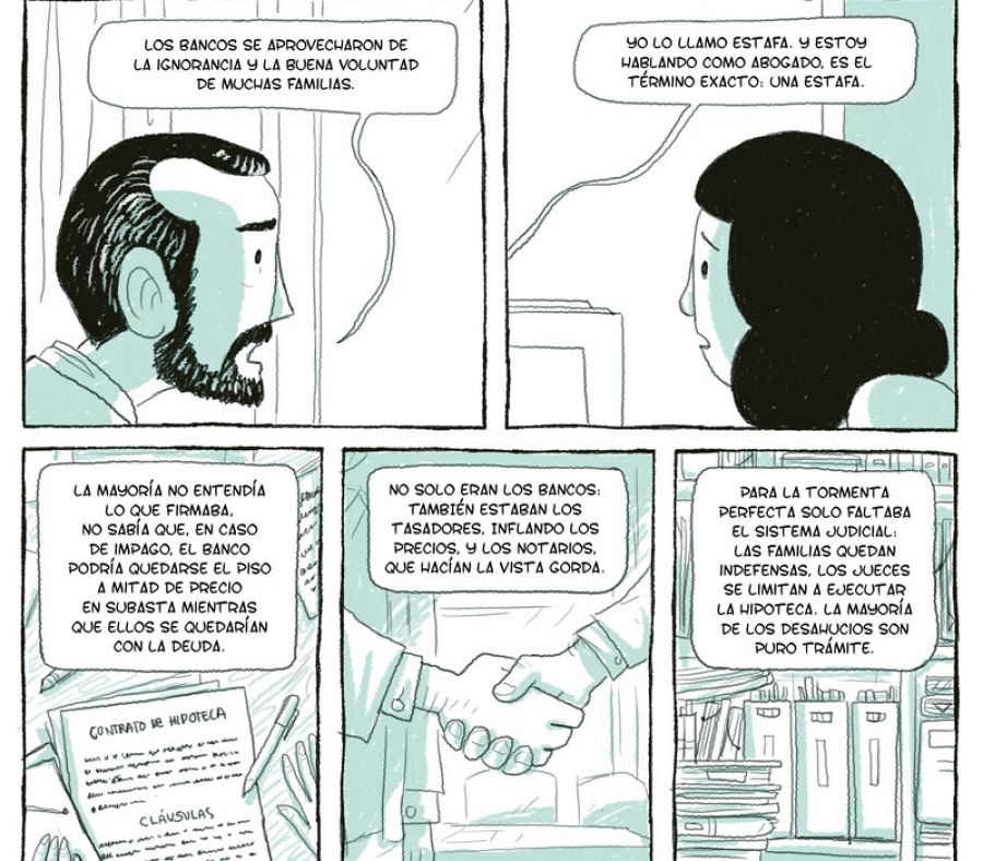 Viñetas de 'Aquí vivió'