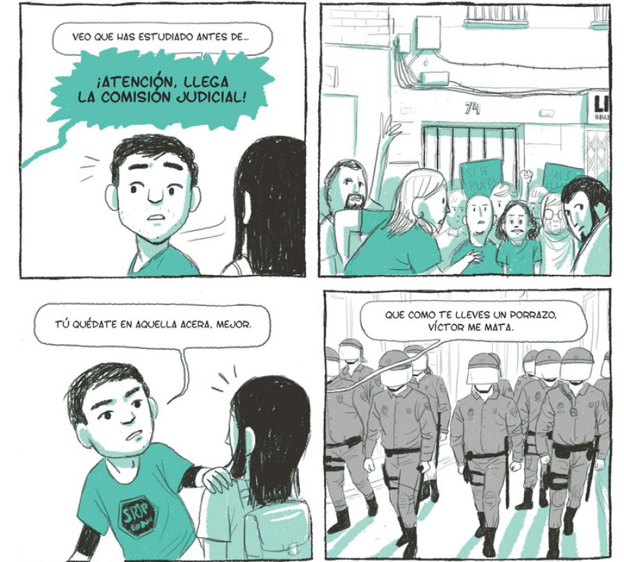 Viñetas de 'Aquí vivió'