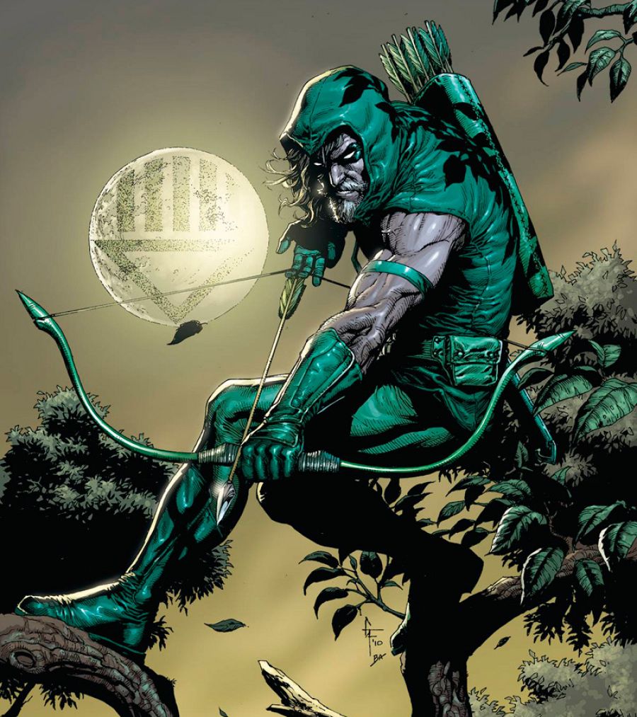 Ilustración de Gary Frank por el 75 aniversario de Green Arrow