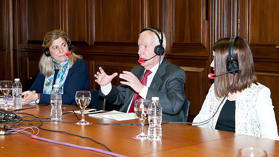 Beatriz Herranz, Víctor García de la Concha y Elena Muñoz