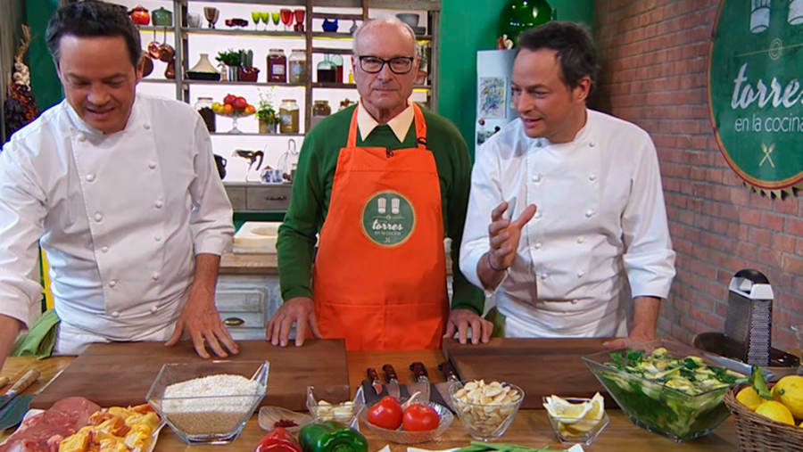 Los hermanos Torres celebran el Día del padre cocinando con el suyo, con Josep Torres.