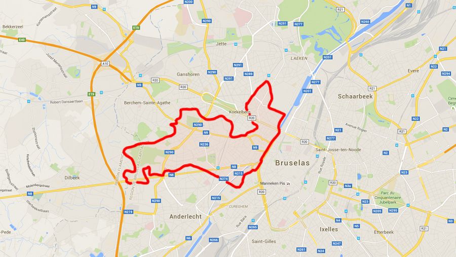 Distrito belga de Molenbeek en Bruselas, donde la policía ha detenido este viernes a Salah Abdeslam