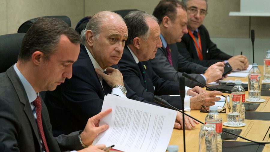 Reunión de la mesa de evaluación de la amenaza terrorista tras los atentados de Bruselas