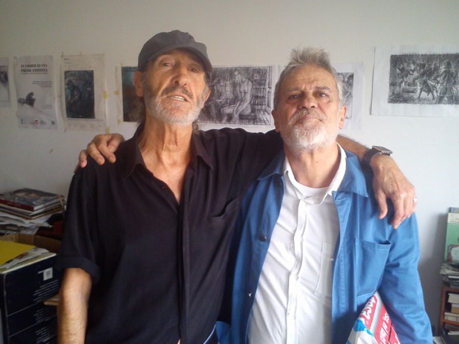 Los dibujantes MIguel Fuster y Luis García