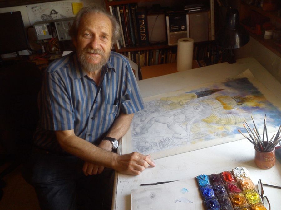 El dibujante Blas Gallego