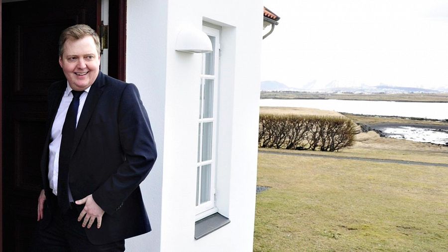 El primer ministro de Islandia, Sigmundur David Gunnlaugsson, en su residencia de Reikiavik