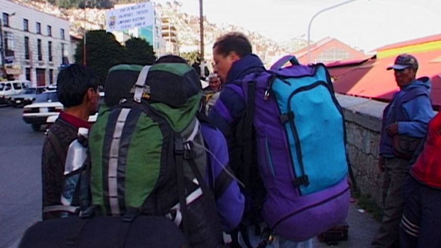 Mochileros norteamericanos.