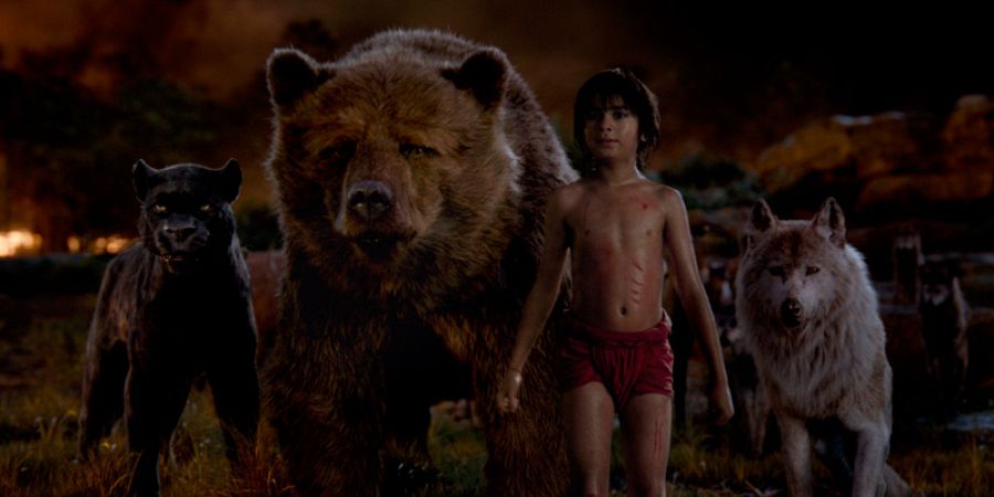 Mowgli y sus amigos animales