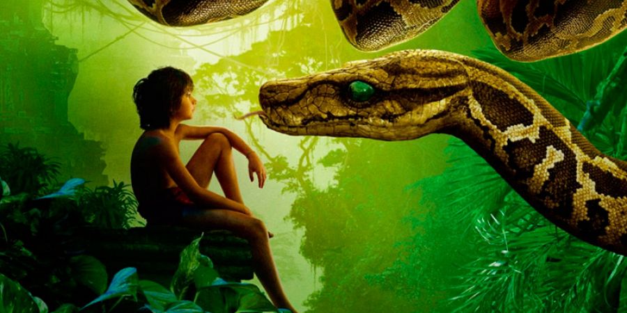 Mowgli y la serpiente Kaa
