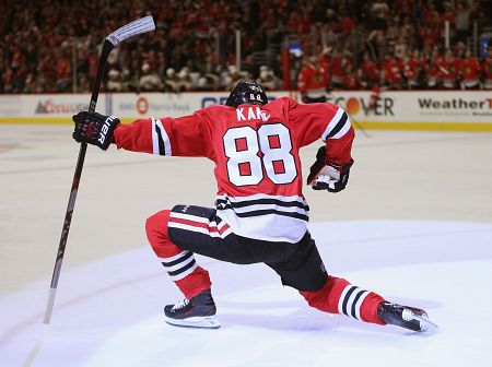 Patrick Kane, centro de los Chicago Blackhawks