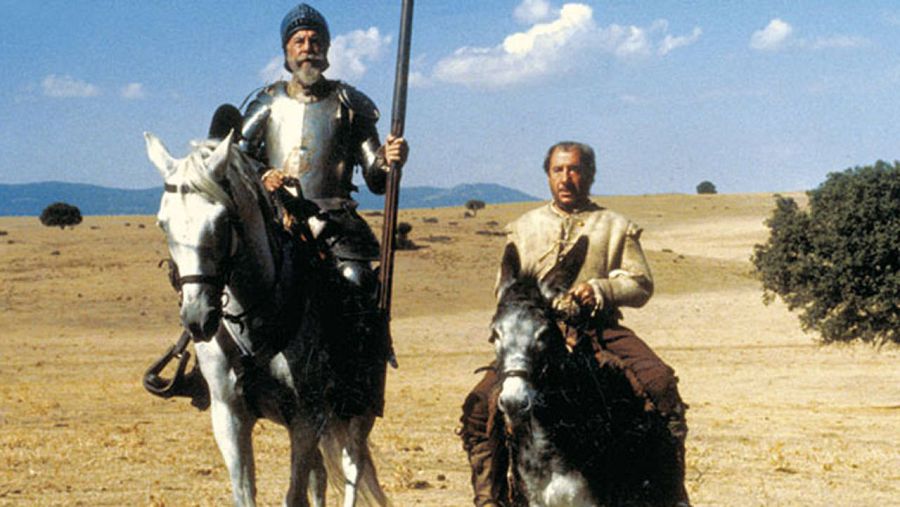 Imagen de la serie de TVE 'El Quijote', protagonizada por Fernando Rey y Alfredo Landa.
