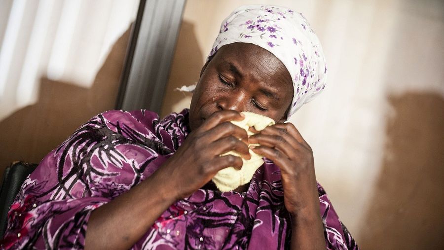 Yana Galang, madre de Rifkatu Galang, una de las 