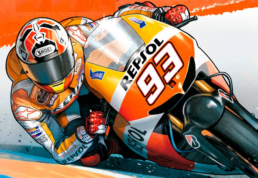 Ilustración de Marc Márquez, de Belén Ortega