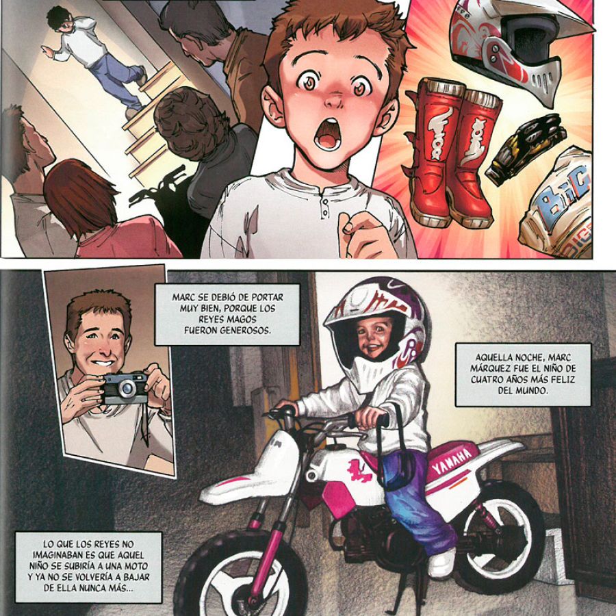 La primera moto de Marc Márquez